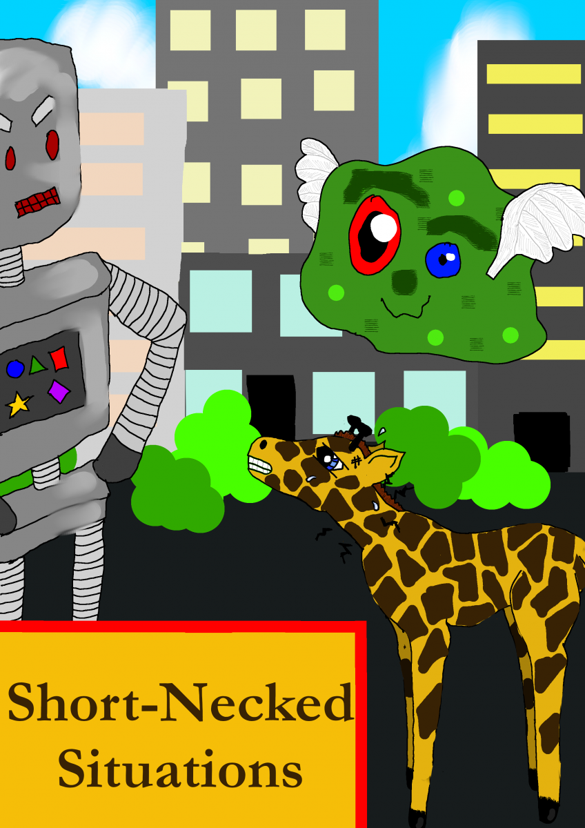 Illustration for the story 'Short-necked Situations' written by St Malachy's Primary School. Coleraine, p7